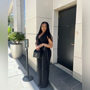 PRETTYLITTLETHING the label black jumpsuit